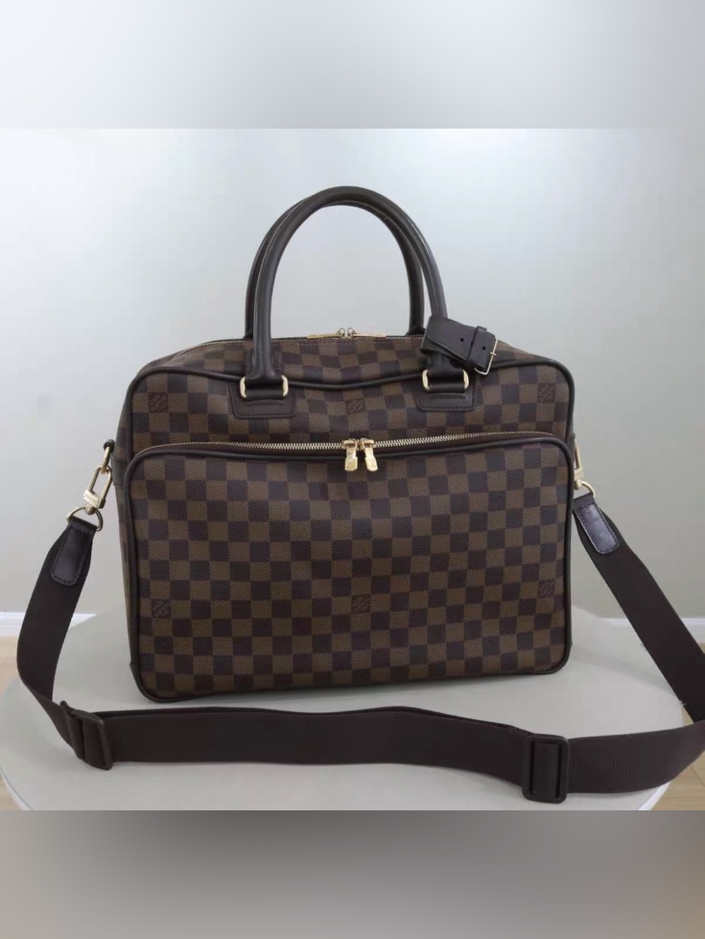 🚩steal Louis Vuitton Brown Damier Ebene Laptop Briefcase